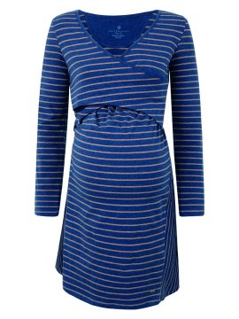 shumee Modra obleka za nosečnice z naramnicami