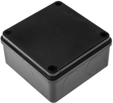 Pawbol Nadometna doza S-Box 116C - 100x100x50, brez uvodnic, črna IP65