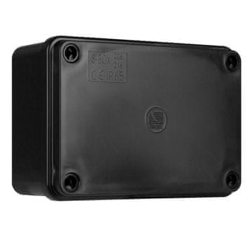 Pawbol Nadometna doza S-Box 216C - 120x80x50, brez uvodnic, črna IP65