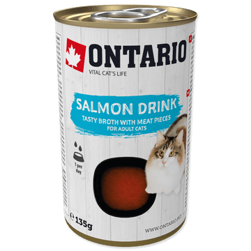 shumee Napitek za odrasle mačke Ontario z lososom 135 g