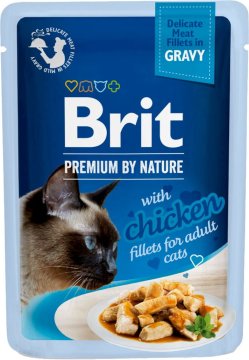 shumee BRIT PREMIUM CAT Adult piščančji fileji (vrečka) 85 g