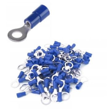 shumee Izolirani obročni konektor 2,5/10 moder (100 kosov)