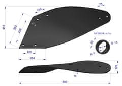 shumee Leva aplikacija krila odrivne deske AR5H Gregoire-Besson 173435 borovo jeklo WARYŃSKI