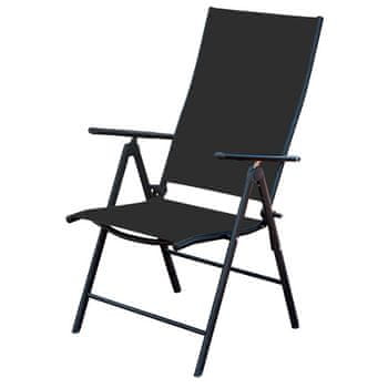 shumee Zložljiv jeklen stol Comfort Living