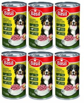 shumee Bazilika mokra hrana 1250g z divjadjo 6 kos.