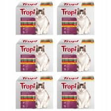 shumee TROPI mokra hrana za mačke vrečka 100 g mešanica okusov 72 kos