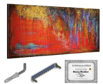 shumee Monica Mirafiori I 100 % ROČNO POSLIKANA I Slika Tišina 140x70cm | Ročno poslikana slika | Akrilna slika | Zelo velika akrilna slika I Moderna umetnost I Umetniške slike