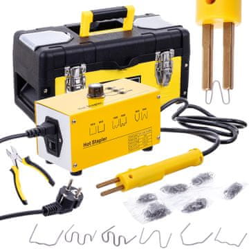 shumee VARILNI STROJ ZA PLASTIKE Z REGULACIJO MOČI 20-60W, 600 SPONK, KOVČEK