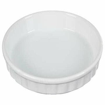 5Five® KERAMIČNA TORTA za Creme brûlée, bela, 12,5 x 3,4 cm