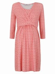 shumee Ženska rdeča obleka za nosečnice z naramnicami