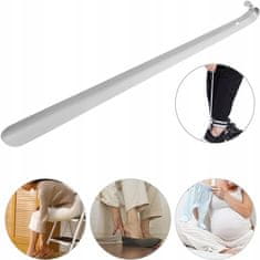 shumee Velika kovinska žlica za čevlje 51 cm POLJSKI IZDELEK debelo togo jeklo