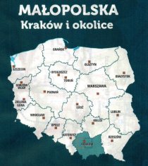 shumee Krakov in okolica, zahodni del. Malopoljska. Vodoodporni kolesarski zemljevid. Ne samo Green Velo. Euro Pilot