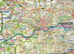 shumee Krakov in okolica, zahodni del. Malopoljska. Vodoodporni kolesarski zemljevid. Ne samo Green Velo. Euro Pilot