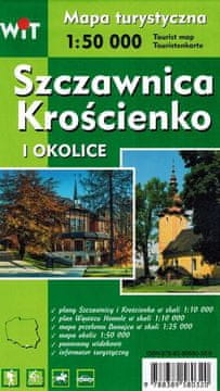 shumee Szczawnica, Krościenko in okolica. Turistični zemljevid / Načrt mesta. WiT
