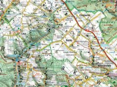 shumee Območje Krakova 1:45.000. Plastificiran turistični zemljevid. Izdaja 2025. Kompas.