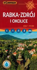 shumee Rabka-Zdrój in okolica 1:35.000. Plastificiran turistični zemljevid. Izdaja 2024. Kompas.