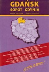 shumee Gdansk, Sopot, Gdynia / Tromesto. Kolesarska in turistična karta / Zemljevid mesta. Cartomedia