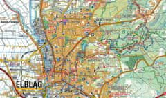 shumee Elbląg okolica 1:55.000. Braniewo, Frombork, Tolkmicko, Pasłęk, Pieniężno. Turistična karta. Izdaja 2025. Kompas