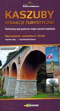 shumee Kašubija 1:175.000. Cestni in turistični zemljevid. Cartomedia