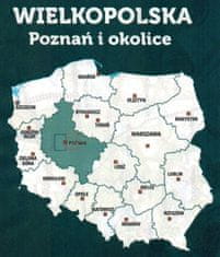 shumee Poznań in okolica, vzhodni del. Velikopoljska. Vodoodporni kolesarski zemljevid. Ne samo Green Velo. Euro Pilot