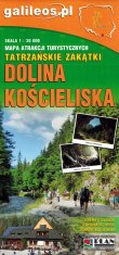 shumee Kościeliska dolina. Zemljevid turističnih znamenitosti. Izdaja 2025. Galileos