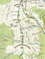 shumee Kościeliska dolina. Zemljevid turističnih znamenitosti. Izdaja 2025. Galileos