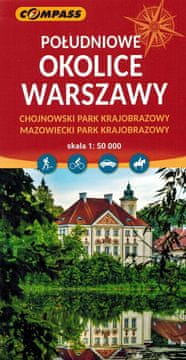 shumee Južna Varšava 1:50.000. Krajinski parki Chojnów in Mazowiecki. Turistični zemljevid. Izdaja 2024. Kompas