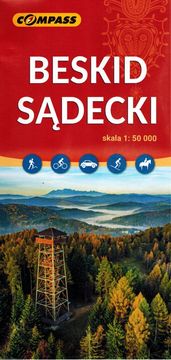 shumee Beskid Sądecki 1:50.000. Turistična karta. Izdano 2025. Kompas
