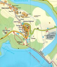 shumee Solinsko jezero 1:25.000. Solina in Polańczyk. Plastificirana turistična karta / Zemljevid mesta. WiT