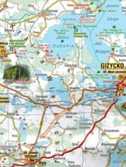 Compass Varmija in Mazury. Plastificiran zemljevid turističnih znamenitosti. Izdaja 2025. Kompas