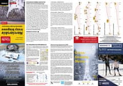 shumee Szklarska Poręba - Jakuszyce. Laminiran zemljevid prog za tek na smučeh. Izdaja 2025. Tehtnica