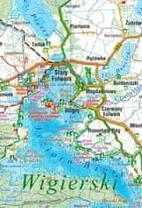Compass Regija Suwałki. Nacionalni park Wigry, Avgustovski gozd, Czarna Hańcza, Rospuda. Laminirana turistična karta. Izdaja 2025. Kompas