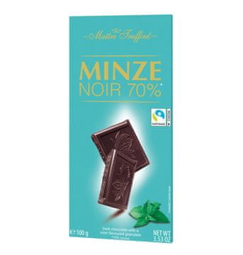 Gunz MaitreTruffout temna čokolada 70% z okusom mete 100 g