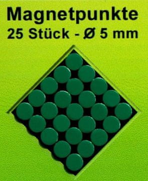 shumee Enobarvni označevalci/magneti za zemljevide. Zeleni. 25 kosov.