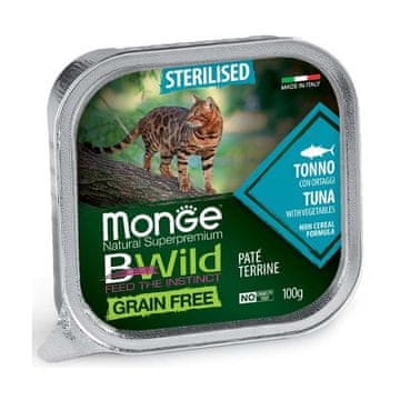 shumee Monge BWild Cat sterilizirana tunina pašteta 100 g