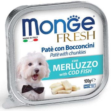 shumee Monge Dog Sveža pašteta iz trske in koščki 100 g