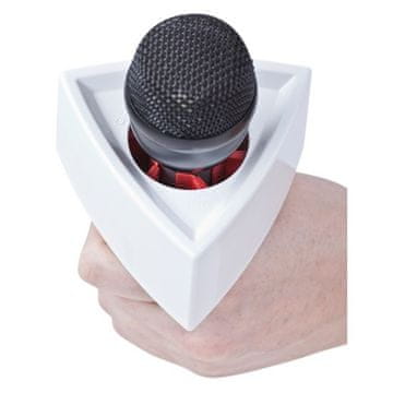 shumee Enojna trikotna bela zastavica za novinarski mikrofon Rycote