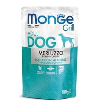 Monge Monge Dog Grill koščki za odrasle pse s trsko 100 g