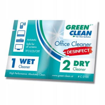 Green Clean Dezinfekcijski robčki Green Clean Office Cleaner