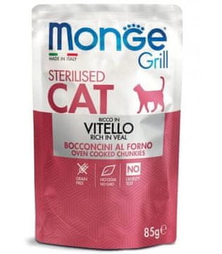 shumee Monge Cat Grill sterilizirana telečja hrana 85 g vrečka