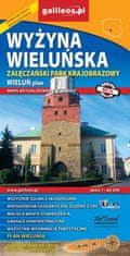 shumee Wieluńsko gorje. Krajinski park Załęcze. Turistična karta / Zemljevid mesta. Galilej