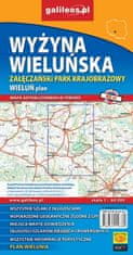 shumee Wieluńsko gorje. Krajinski park Załęcze. Turistična karta / Zemljevid mesta. Galilej