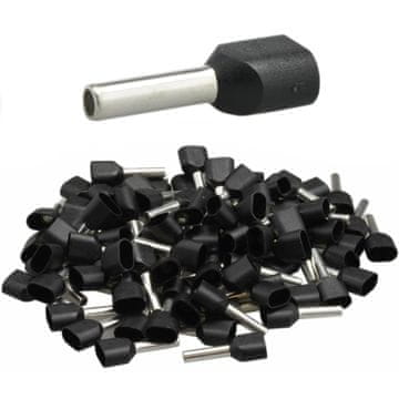 shumee Izolirana dvojna tuljava 2x1,5/12 črna (100 kosov)