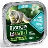 shumee Monge BWild Cat Adult Cod Pašteta 100g