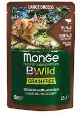 shumee Monge BWild Cat Adult Large Buffalo z zelenjavo v omaki 85 g