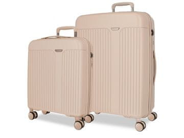 Joummabags Movom New Trendy Beige potovalni kovček, 68cm/55cm, 5388927