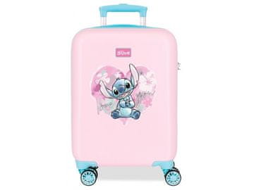 Joummabags Otroški potovalni kovček ABS Lilo &amp; Stitch Heart, 50x33x20cm, 33L, 4981341