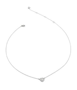 Guess Srebrna ogrlica s srcem Jardin JSBN04459JWRHT/U