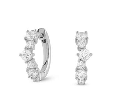 Guess Bleščeči srebrni prstani Jardin JSBE04468JWRHT/U