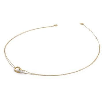 Guess Dvojna ogrlica s cirkoni Nuances JSBN04546JWYGT/U